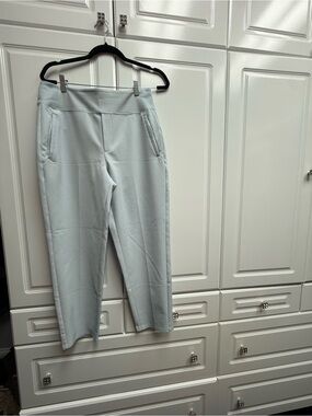 Athletes Light Blue Cropped Ponte Pants Size 10